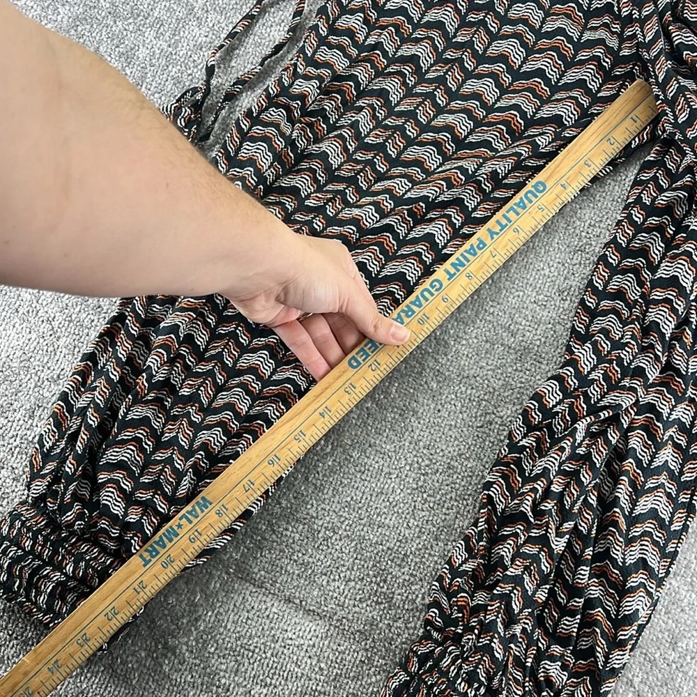 Anthropologie Pull On Harem Pants Abstract Joggers Black White Womens XS High